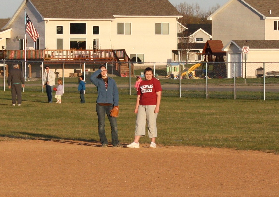 Once Upon a Family Dancer at homeschool baseball