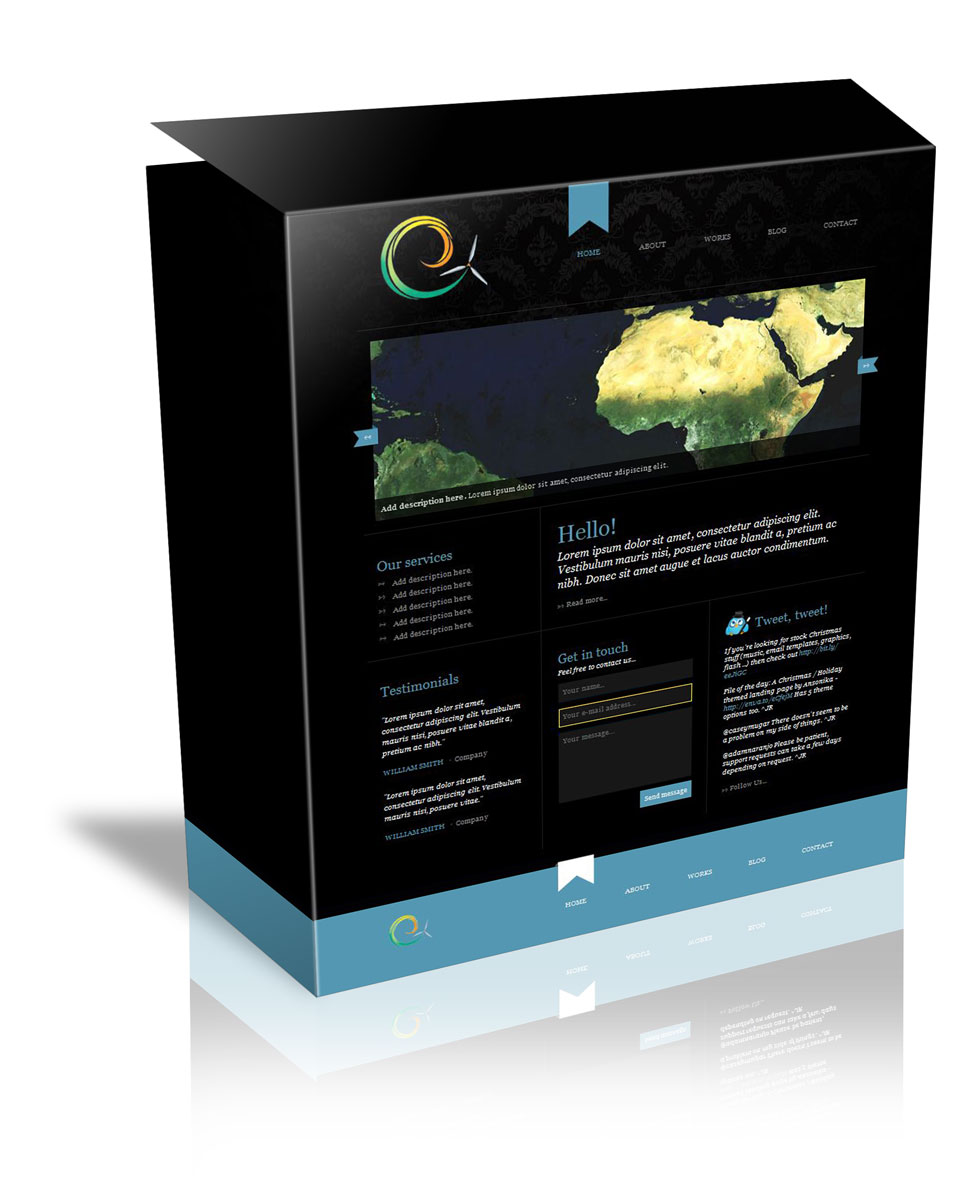 Free Themes Store: Dark Night - Free HTML/CSS Template