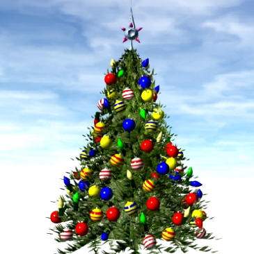 Gambar Pohon Natal 
