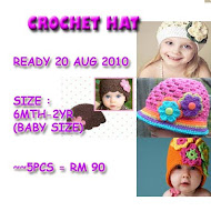 NEW 5 DESIGN CROCHET HAT