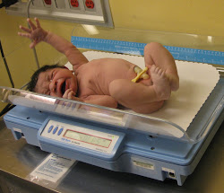 I hadn't met Sebastien yet, as I had a C-section, but here I first heard him and knew he was okay!