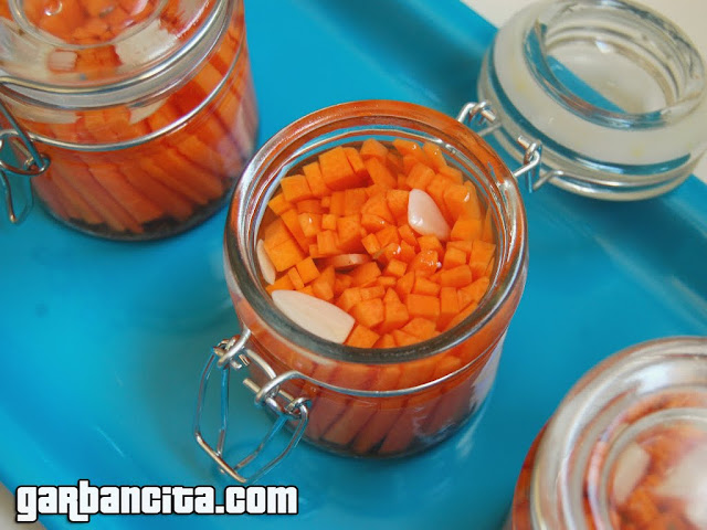 Zanahorias en vinagre – Pickles de zanahoria