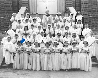 Second grade class, Blessed Sacrament grade school, Lincoln Nebraska, May 1953