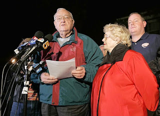 George Ryan at his press conference before heading for prison, November 6, 2007