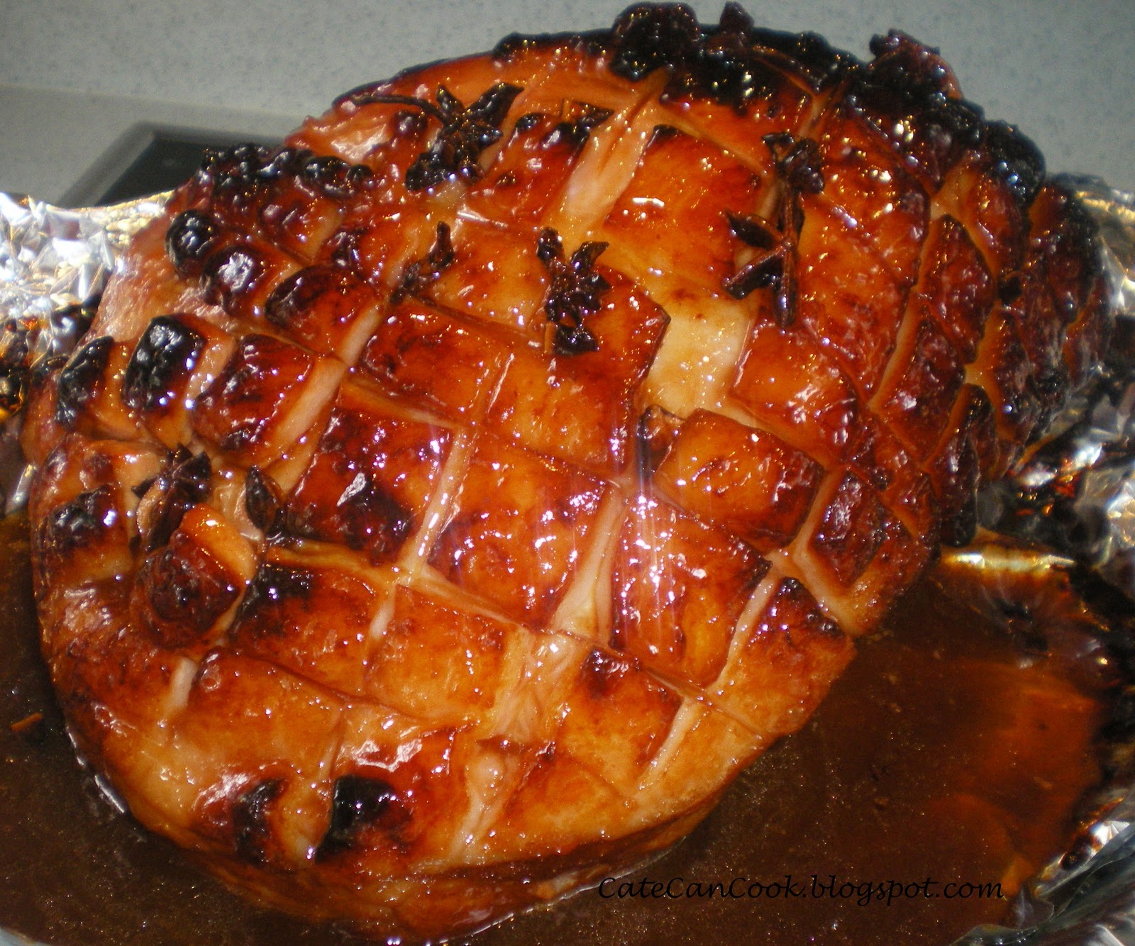 Cate Can Cook, So Can You!! Ginger and Maple Glazed Ham
