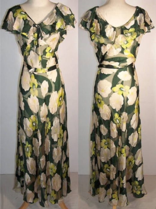 Second Hand News: Catch of the Day: January 10, 2011 1930's Bias Cut Dress