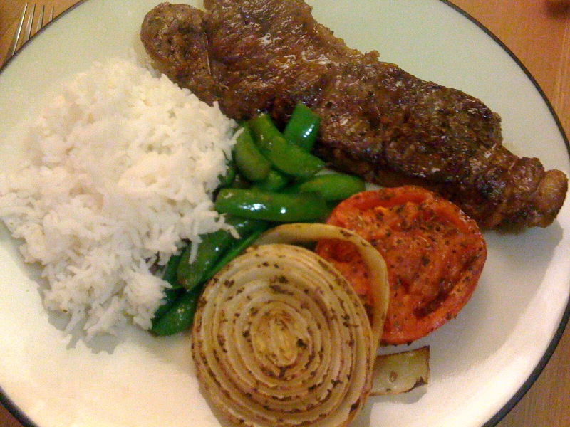 cookng Pan Fried Strip Steak Dinner