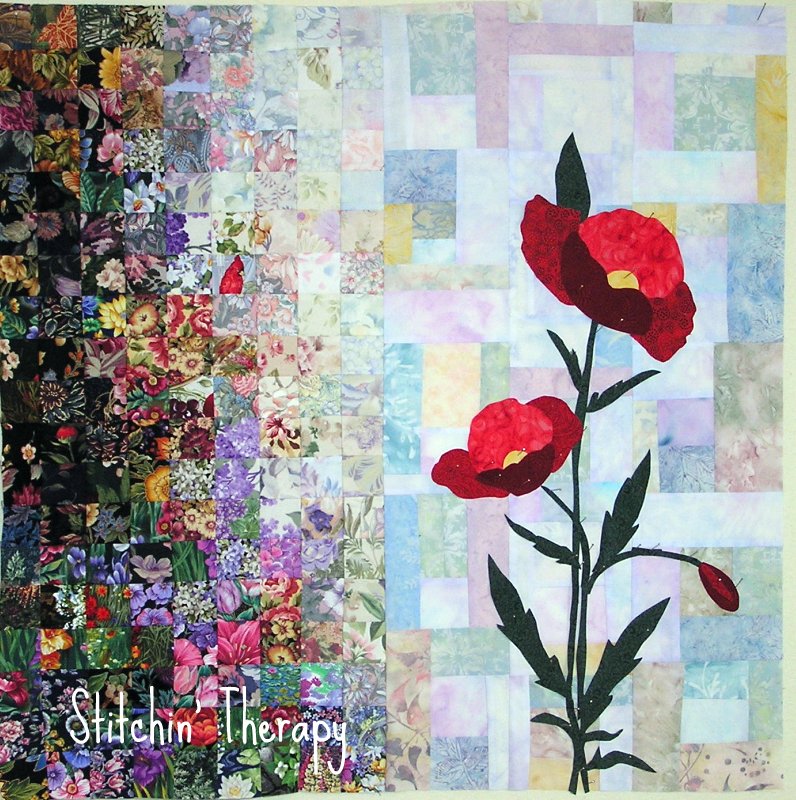 Stitchin' Therapy Tutorial Design a Watercolor Quilt