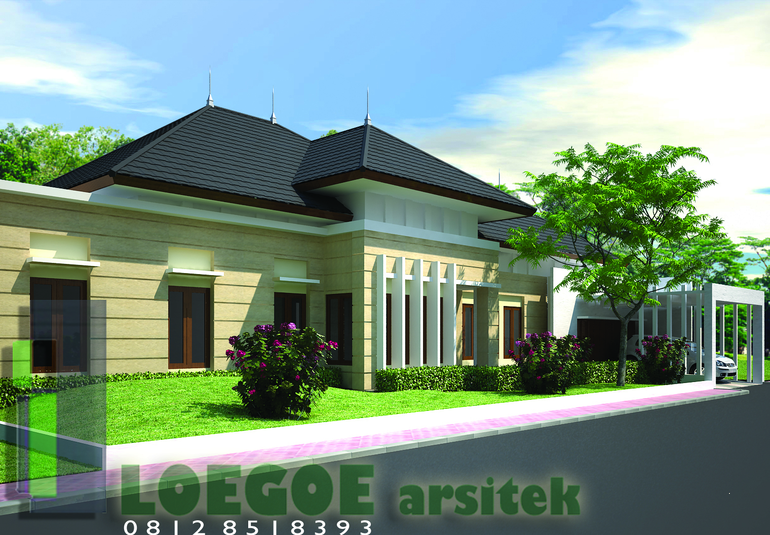  Rumah  Minimalis  1 Lantai Modern dan Elegan