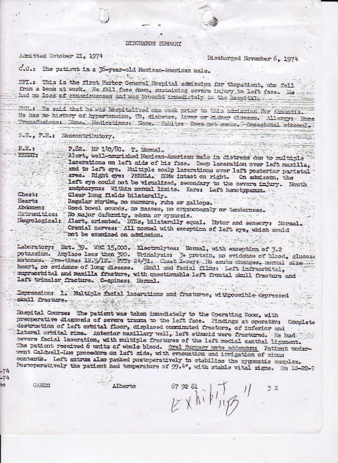 Harbor Discharge Report, Nov. 6, 1974