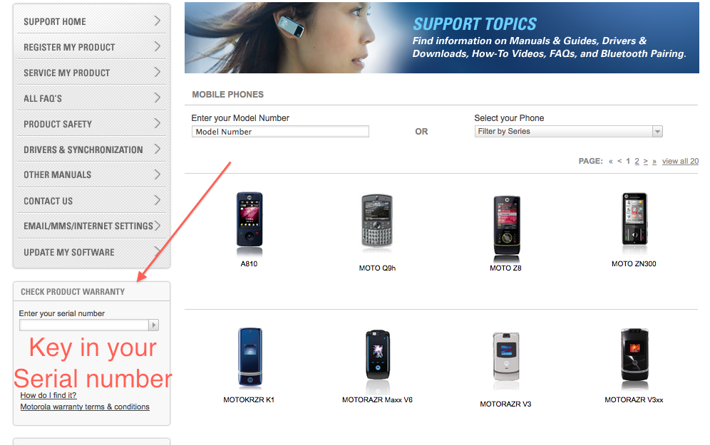Check motorola phone warranty imei serial no.