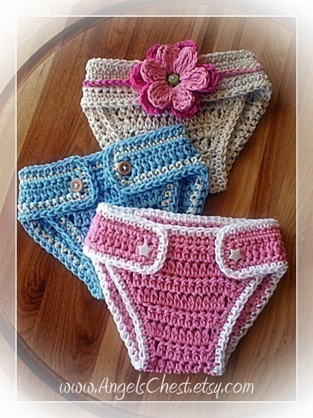 How to Crochet a Nappy / Diaper Cover Part 1 of 2 - 3-6 monthts