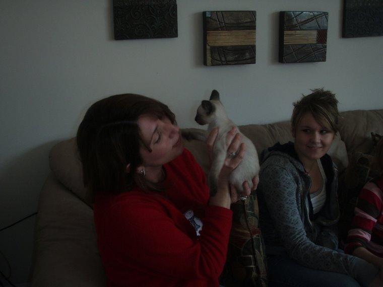 Shelby with new mom Julie