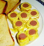 Egg and Hotdog Roll up
