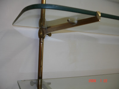 Cloche à Fromage Ou Présentoir En Verre Avec Socle Laiton Antique - H 45 Cm - Marque Chic Antique - Neuf