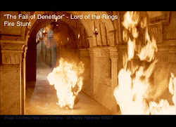 I was the burning king in Lord of the Rings