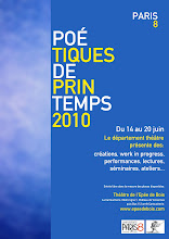 Poétiques de Printemps / Paris 8 au Théâtre de l'Epée de Bois