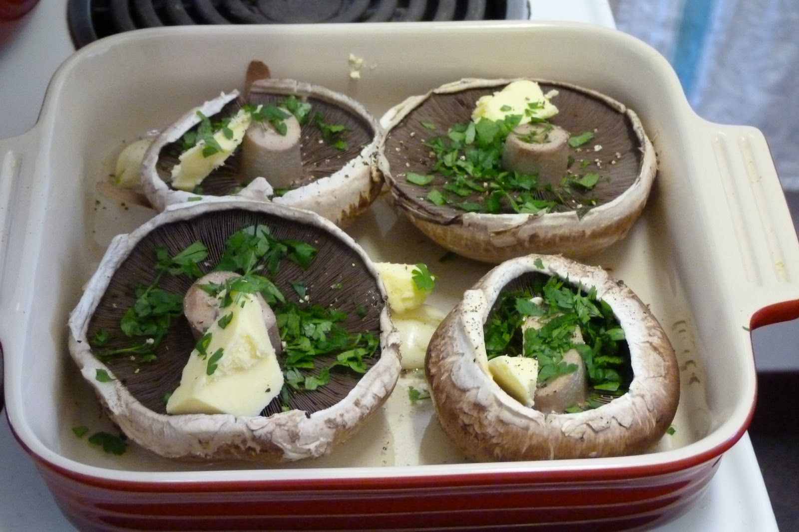 For the love of food Baked Mushrooms with Stilton