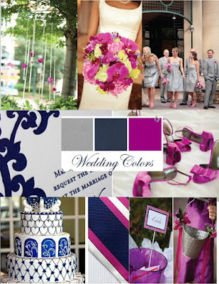 Wedding Colors Grey Navy Orchid Purple