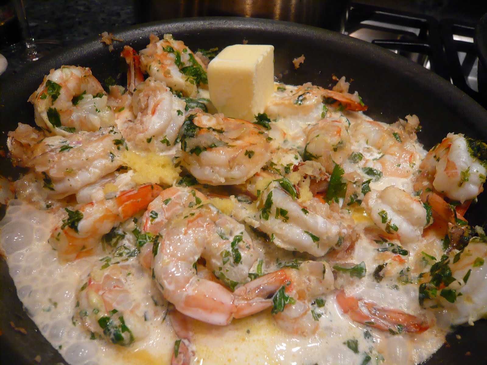 newFOOD tuesdayz Shrimp with ShallotTarragon Sauce on Wilted Spinach