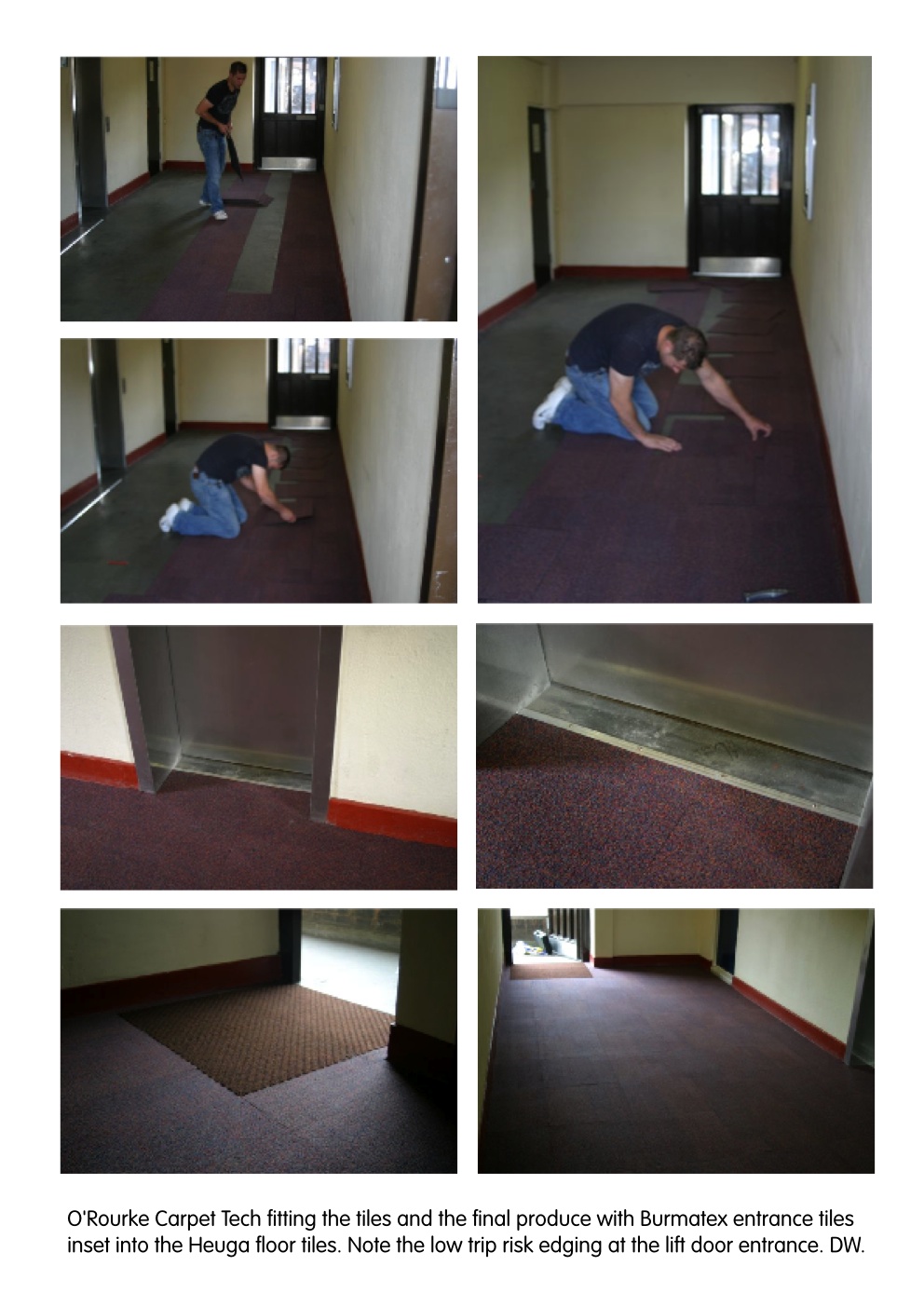 Beecholme and Environs architectural and visual. Lift lobby carpet