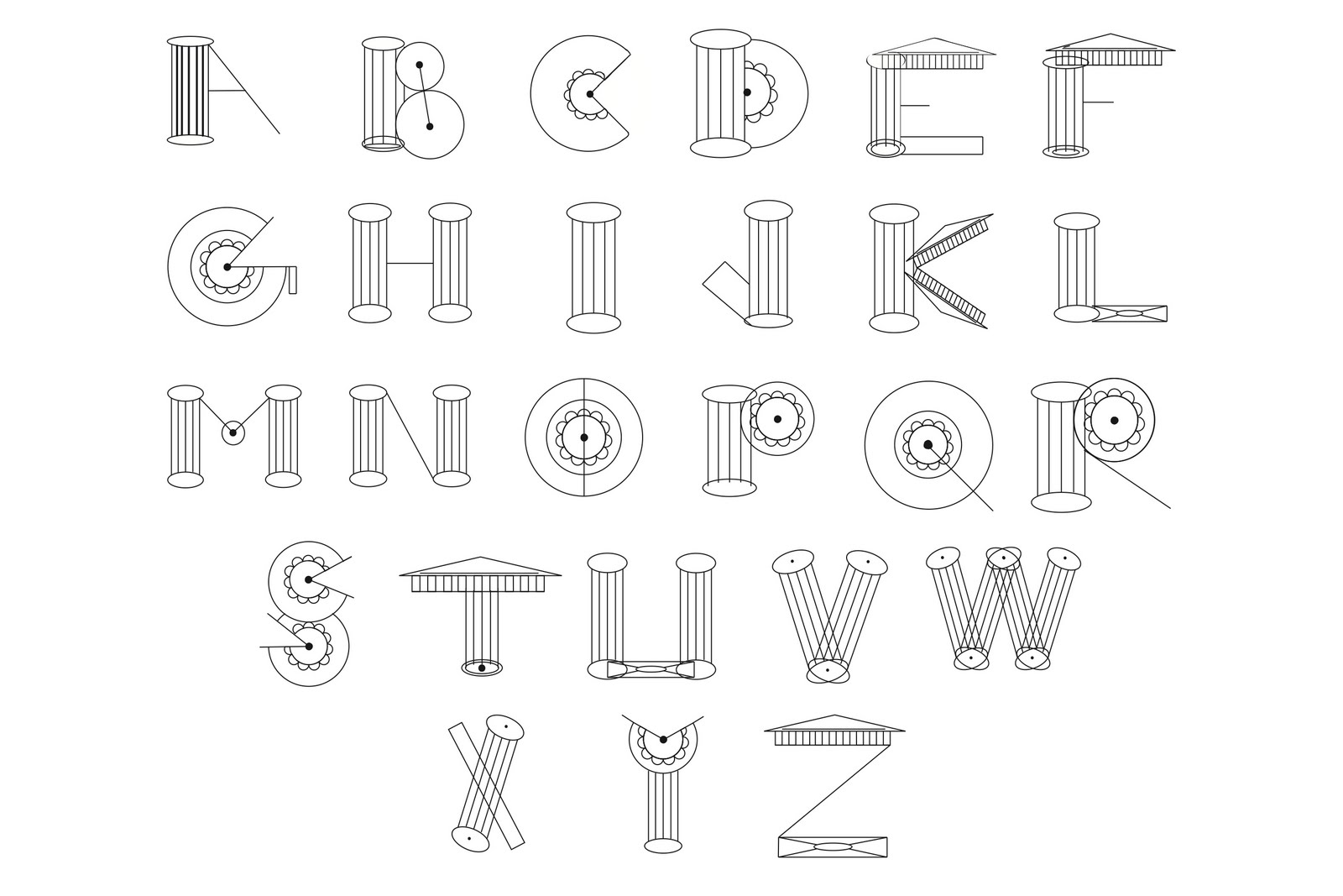 tikkit Architectural Alphabets