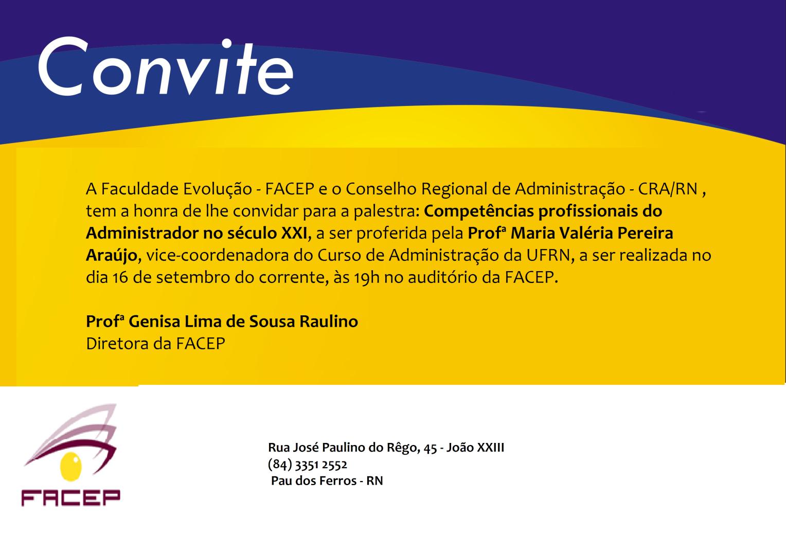 Exemplo De Carta Convite Para Palestrante
