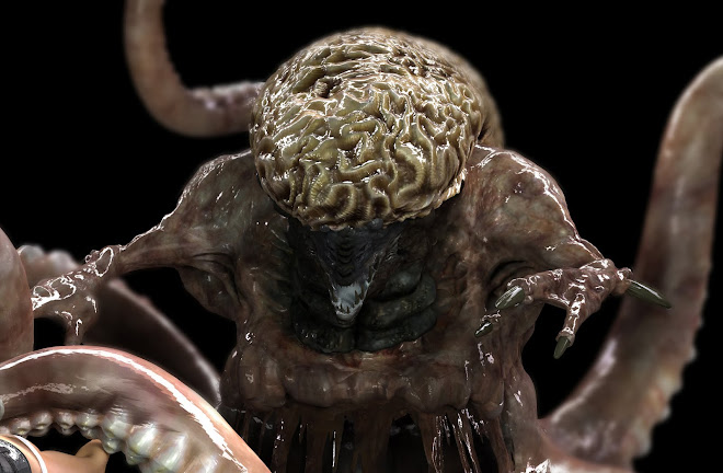 Close-Up Squid Moster