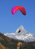 paragliding in nepal.