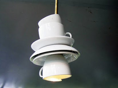 Candeeiros feitos a partir de Material Reciclado