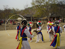 Traditional farm dancers
