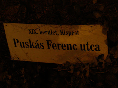 Puskás Ferenc utca, Kispest, XIX. kerület, foci, magyar, Ferenc Puskas strasse, street, Real Madrid, football, Budapest