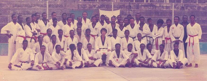 FLASH BACK TO 1987: Members of Nigeria Taekwondo Black Belt College