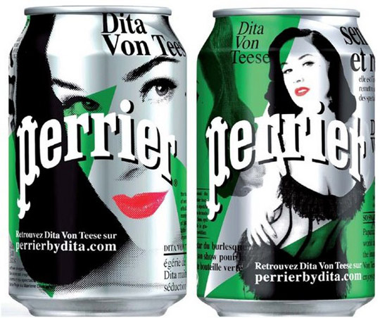 Dita Von Teese Perrier Water