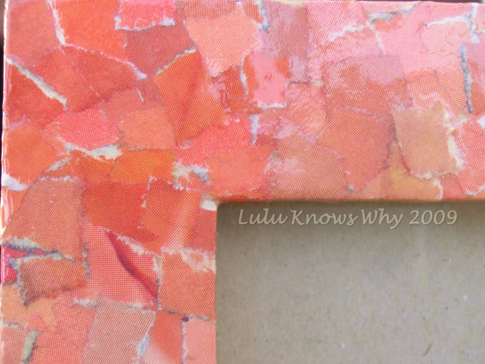 Lulu Knows Why: Paper Mosaics
