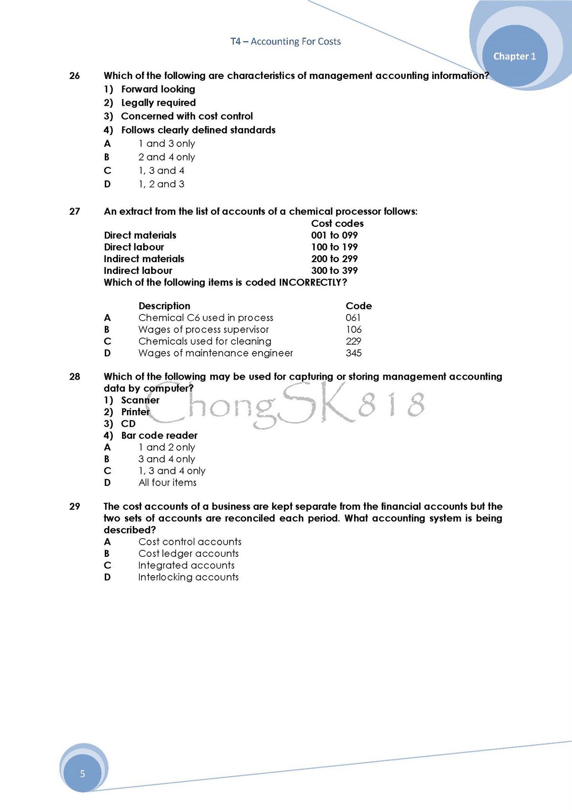 Jessy Chong (JC) Chapter 1 Management Information (Questions)