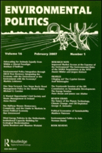 Environmental Politics, Volume 18 Issue 6 2009