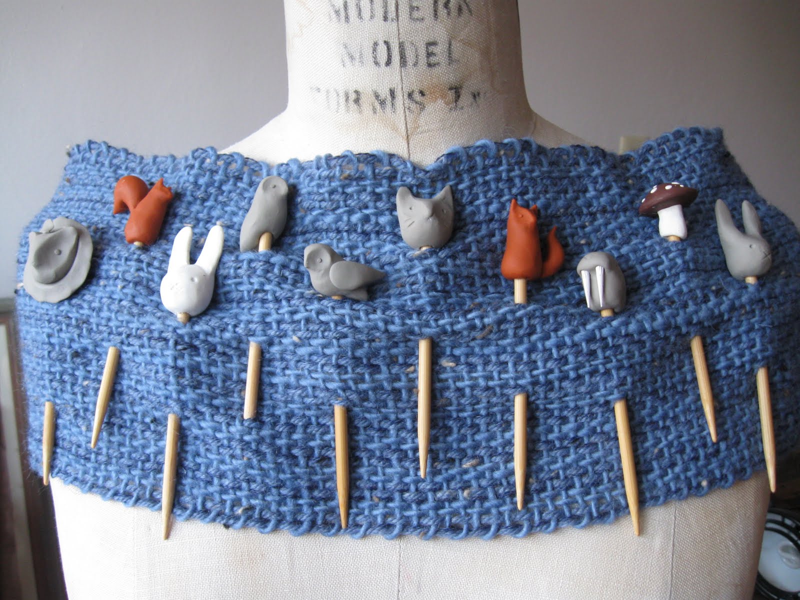 Moth and Sparrow Shawl Pins