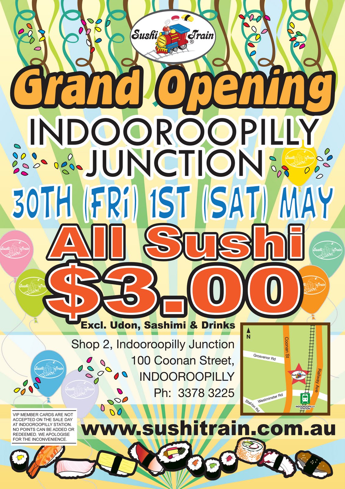 Sushi Train Australia Pty Ltd INDOOROOPILLY JUNCTION OPENING SALE