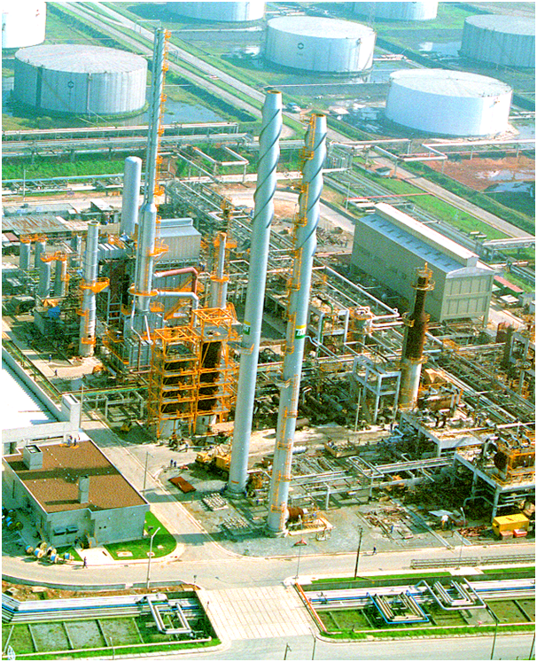 Planta petroquímica com Áreas Classificada contendo atmosferas explosivas em uma Refinaria.