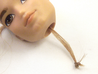 Dolly Care: Reroot Doll Hair: Knot Method