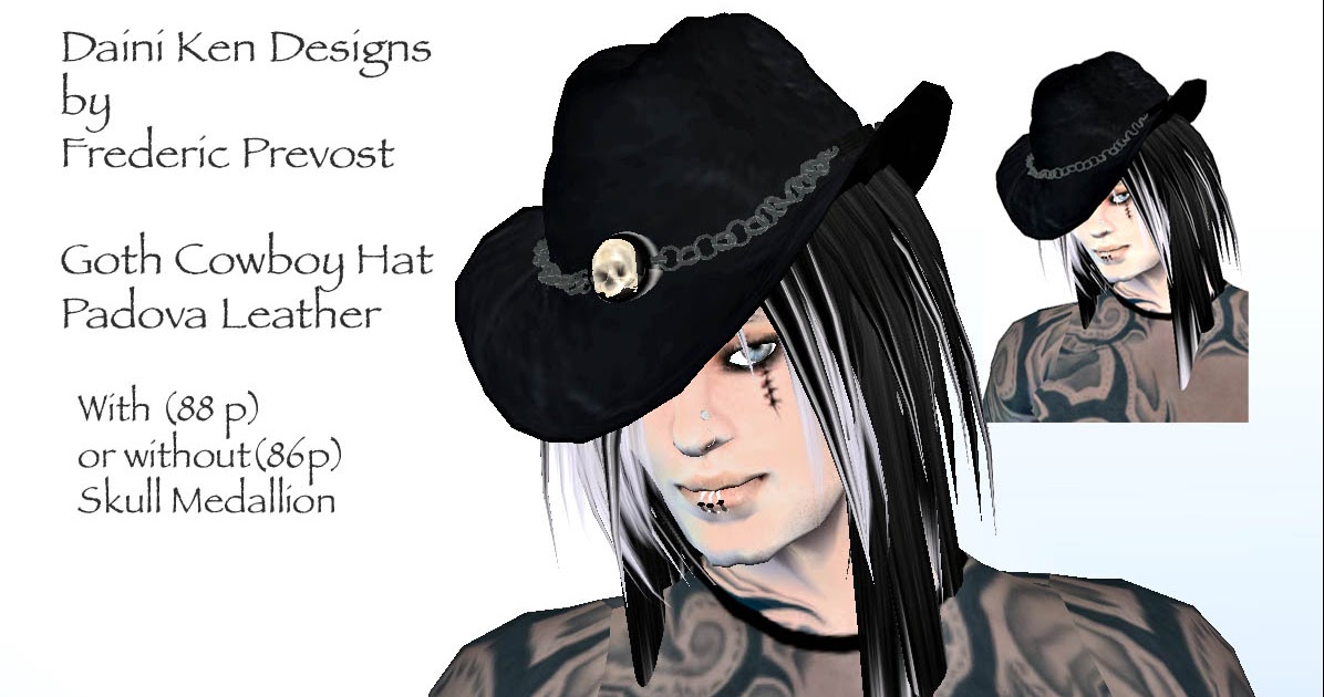 goth cowboy hat