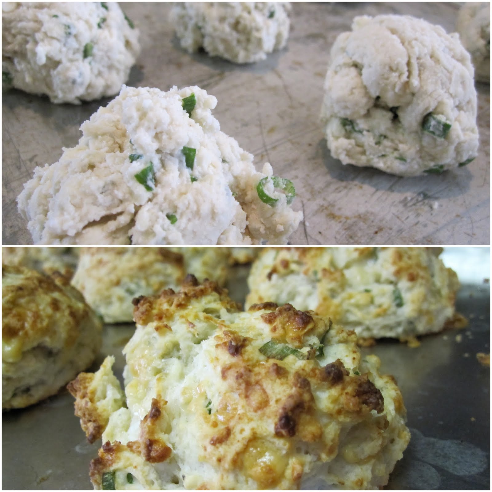taylor made... Blue Cheese Scallion Drop Biscuits