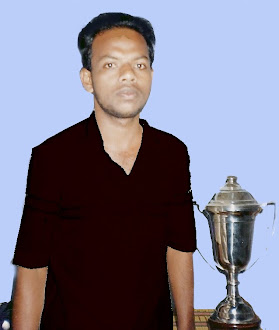 Basheer Mohamed with Youth Festival Cup.