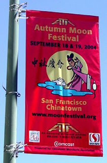 The Mid-Autumn Moonfestival is also celebrated in Chinese communities such as the San Francisco Chinatown