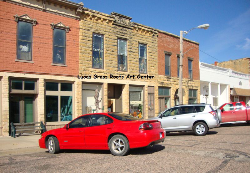 Kansas Life and Rural Paths Lucas, Sylvan Grove, Wilson Community Yard