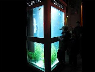 Aquarium Telephone Booth in France