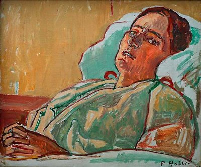 The Sick Valentine Godé-Darel by Ferdinand Hodler, 1915