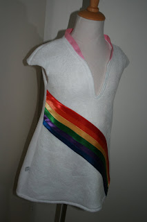 k3 jurk regenboog blauw