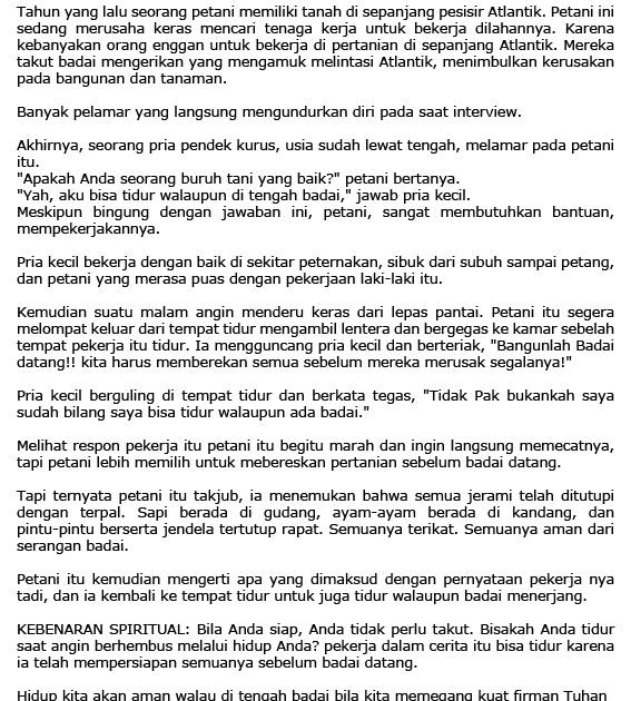 Renungan Harian Kita Refuge From The Storm Kata Kata Renungan Harian Kita Refuge From The Storm Kata Kata